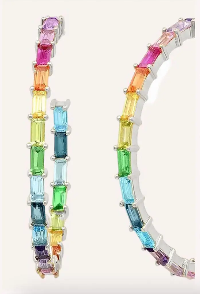 Debbie Katz Debbie Katz - Rainbow Hoop Earrings