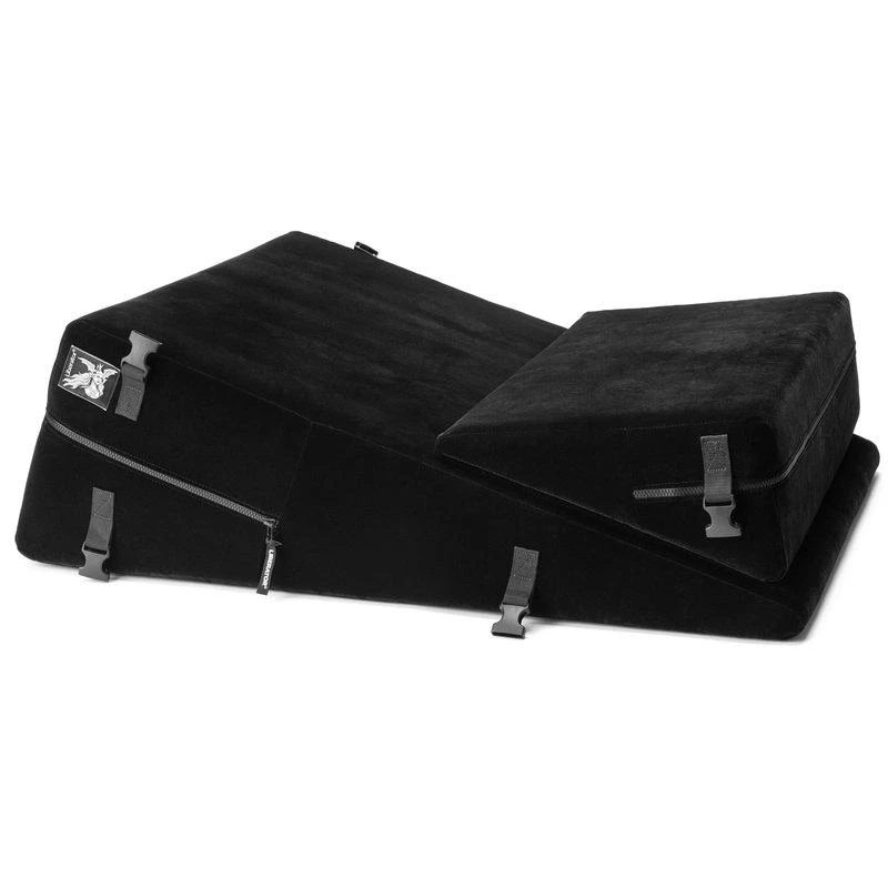 Liberator Black Label Wedge Ramp Combo Sex Positioning Pillows with Cuffs, 24 inch 2