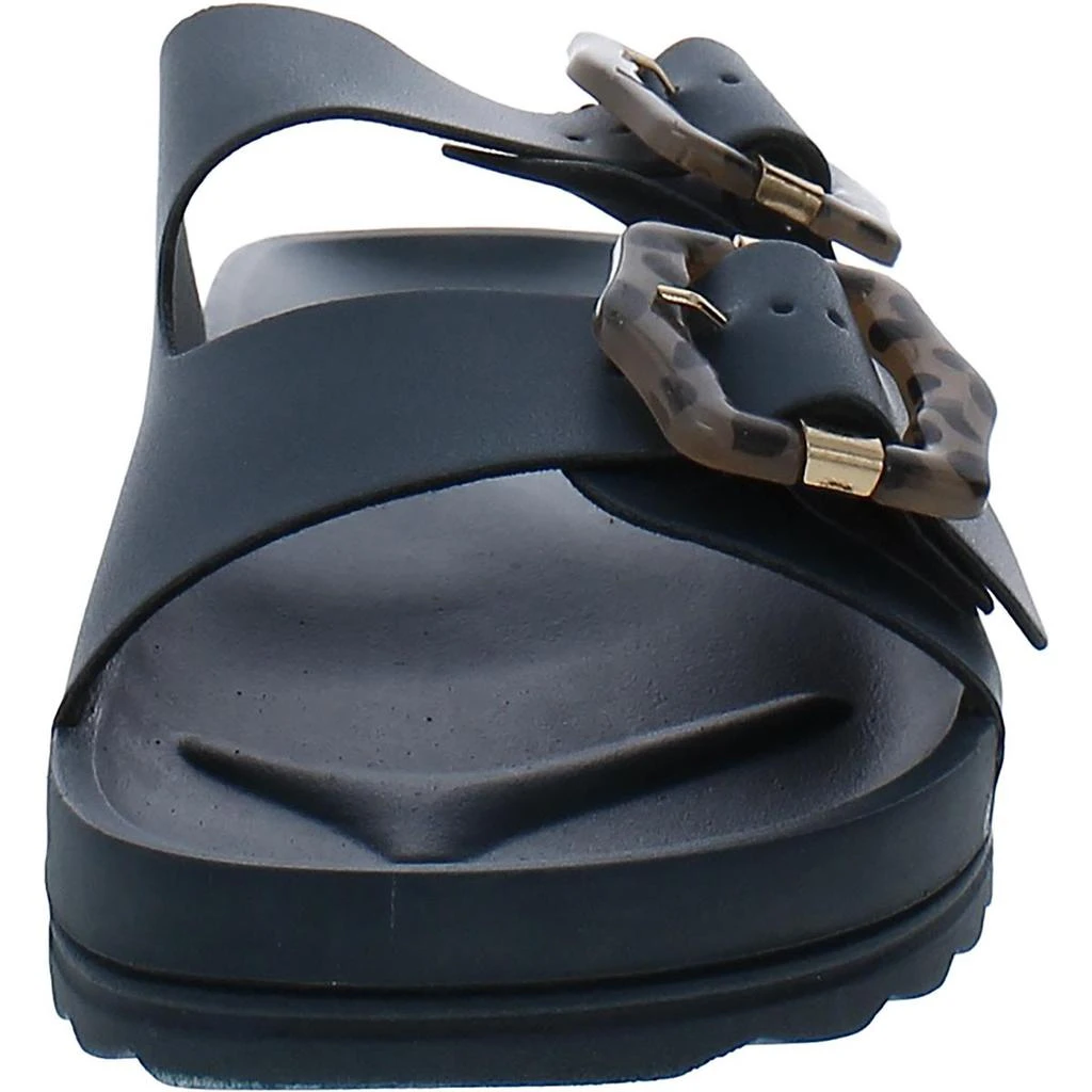 MUK LUKS Grand Cayman Womens Faux Leather Adjustable Slide Sandals 2