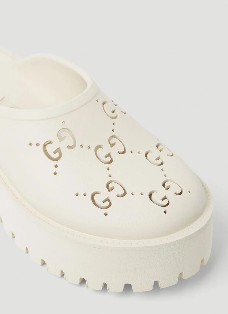 Gucci Perforated G Platform Mules 6
