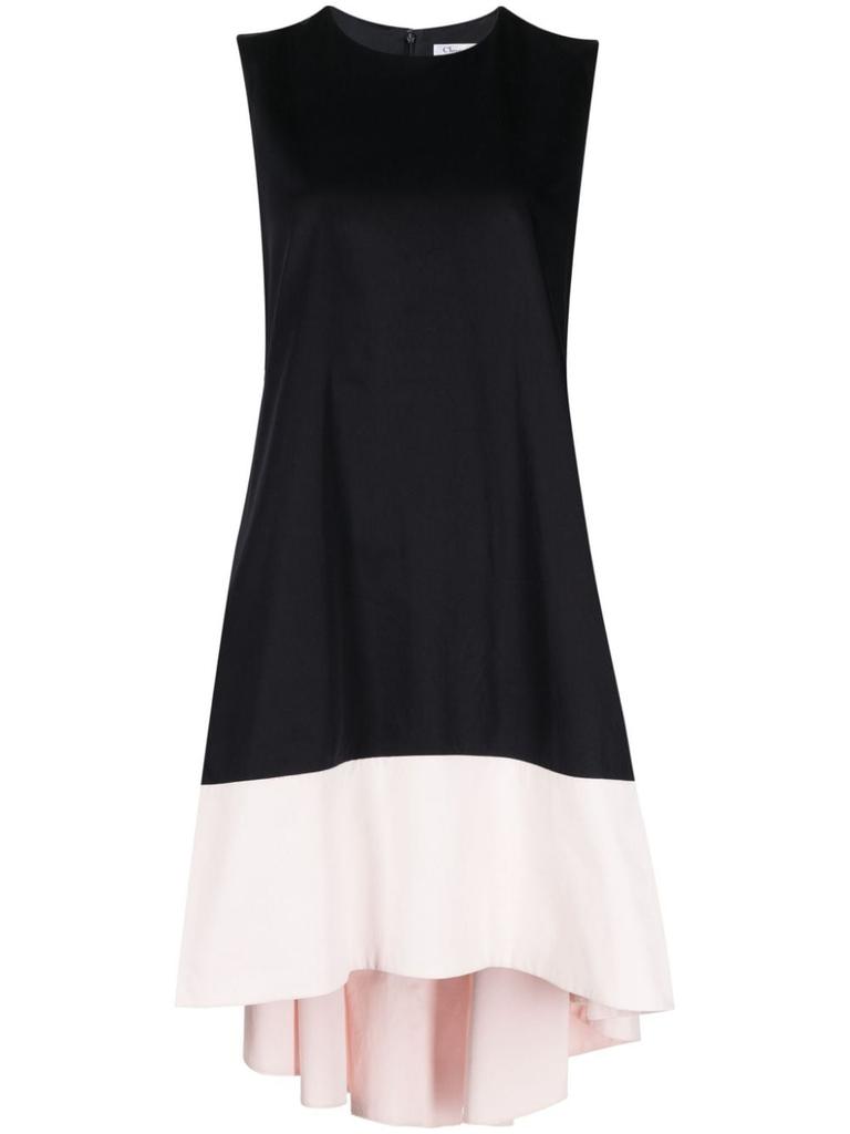 Dior pre-owned two-tone sleeveless dress - women -  -  - Black