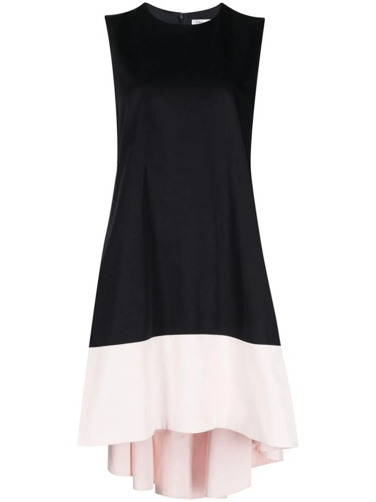 Dior pre-owned two-tone sleeveless dress - women -  -  - Black 1