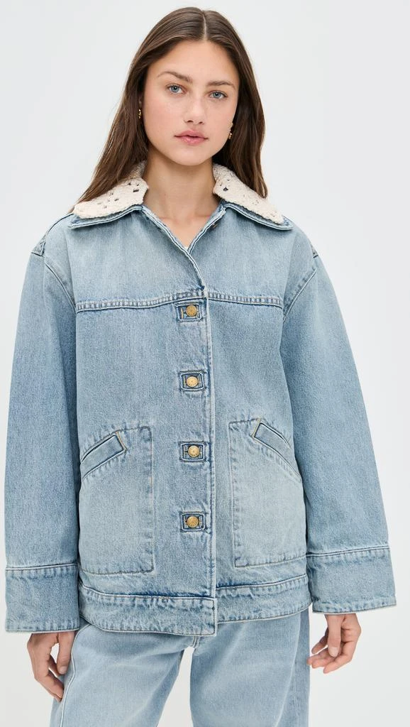 B Sides Stadium Jacket with Crochet Collar 6