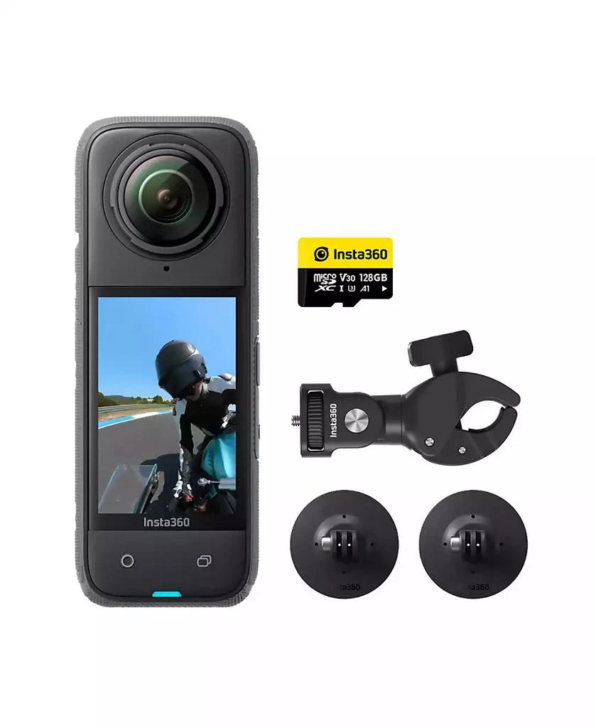 Insta360 X4 8K 360 Camera Motorcycle Kit