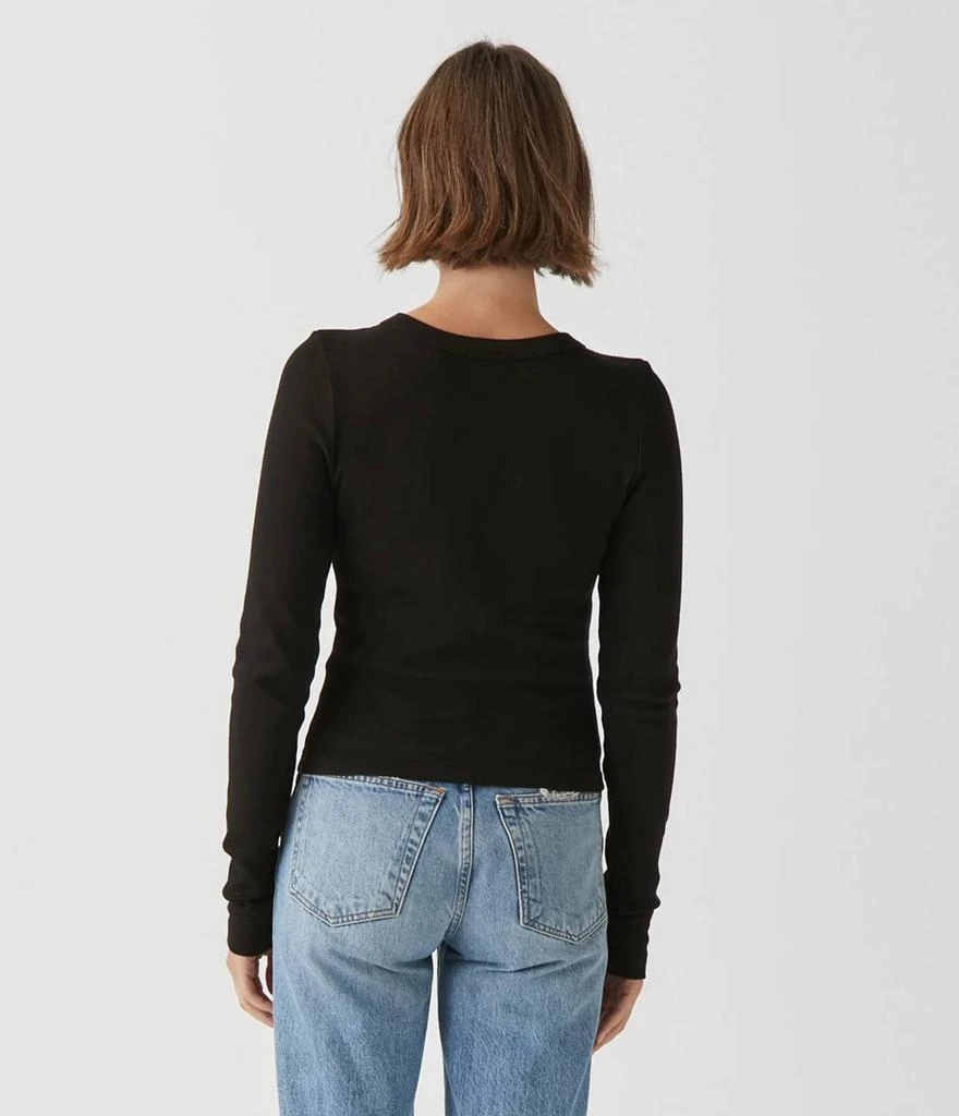 Michael Stars Orion Cropped Tee Top In Black 2