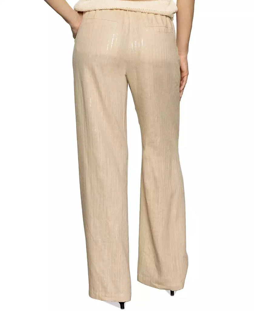 Sanctuary Women's Coastal Sequined-Stripe Wide-Leg Pants 5