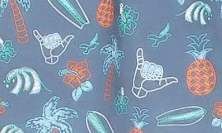 BEACH BROS Tropical Chalk Swim Trunks 5