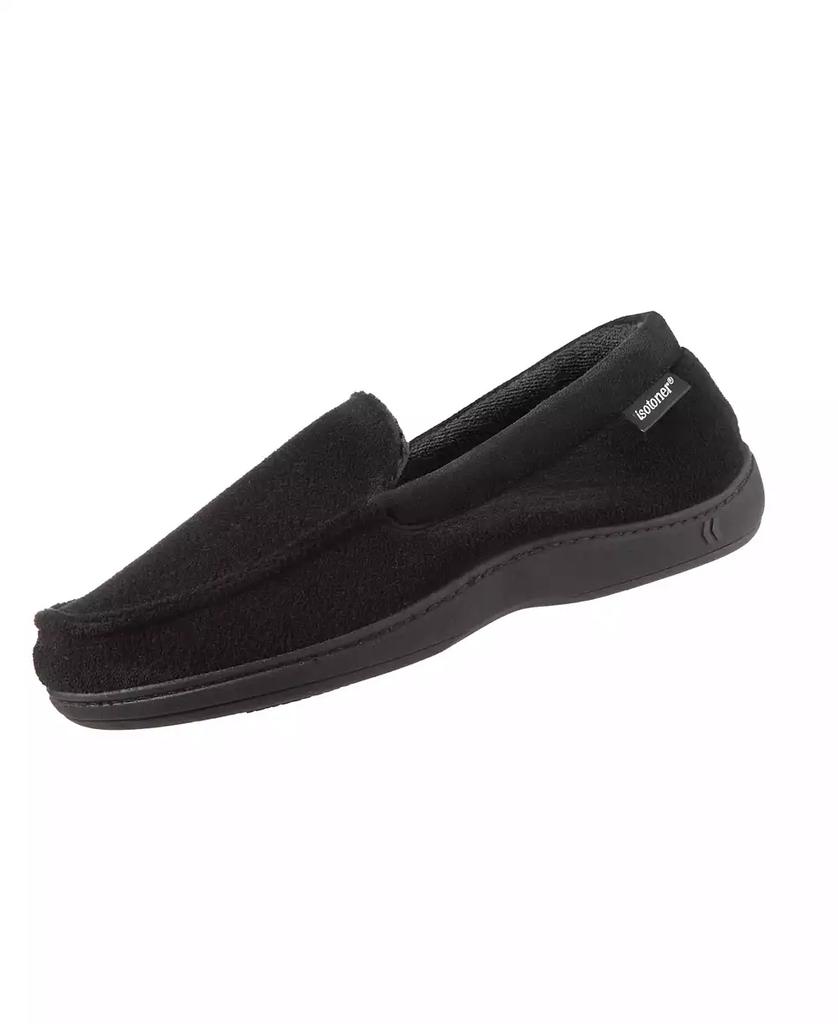 Totes Signature Men's Microterry Jared Moccasin Slippers with Memory Foam