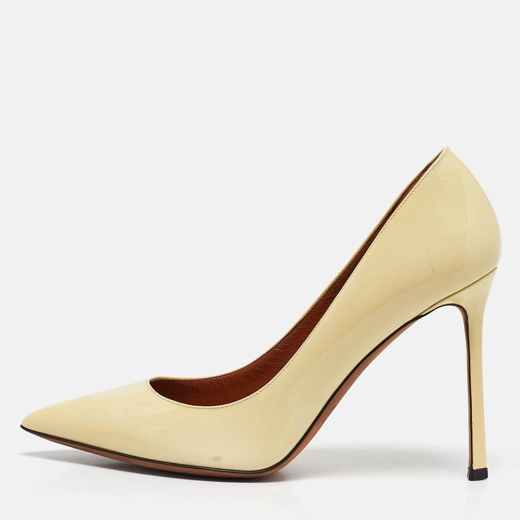 Valentino Valentino Cream Patent Leather Pointed Toe Pumps Size 39 1