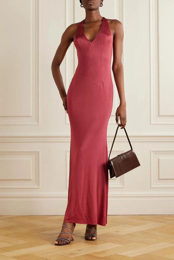 LOUISA BALLOU High Sea open-back stretch-jersey maxi dress 2