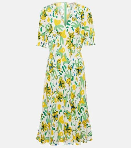 Diane von Furstenberg Jemma floral crêpe midi dress 1