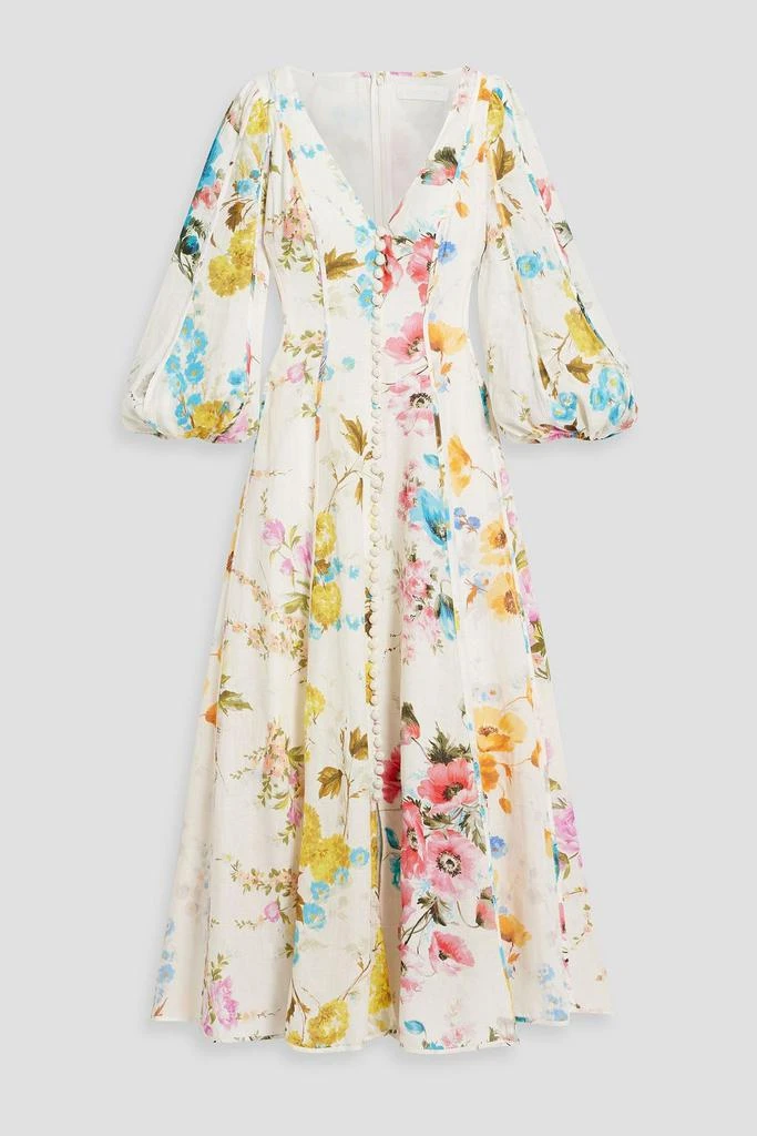 Zimmermann Floral-print linen maxi dress 1