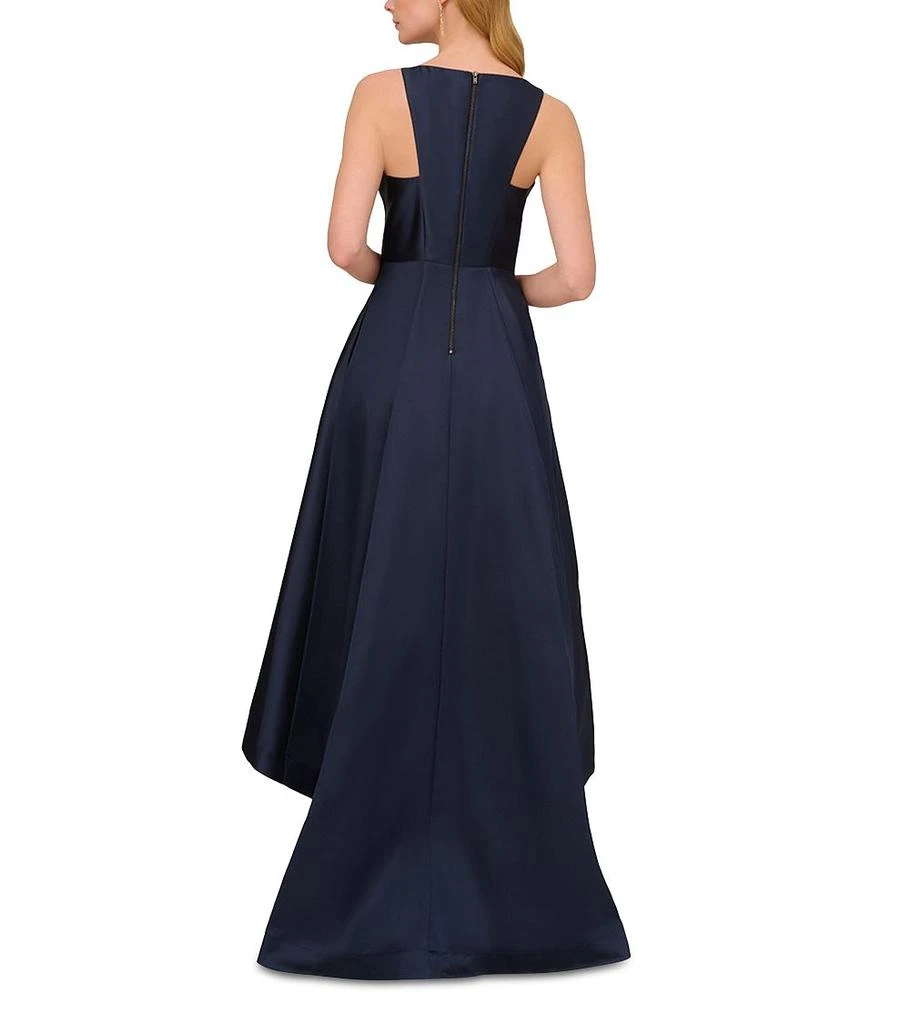 Adrianna Papell Mikado High Low Gown 3