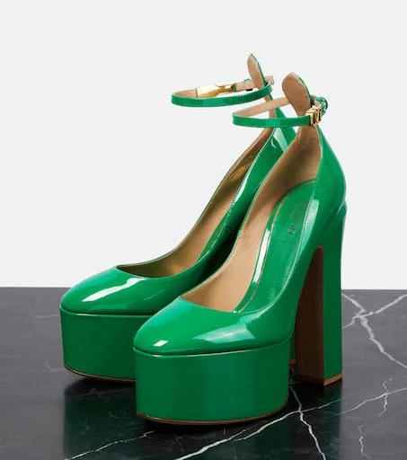 Valentino Tan-Go 155 leather platform pumps 5