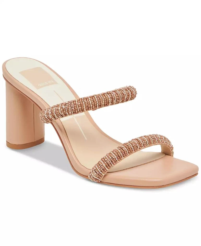 Dolce Vita Women's Nolah Beaded Block-Heel Dress Sandals 1
