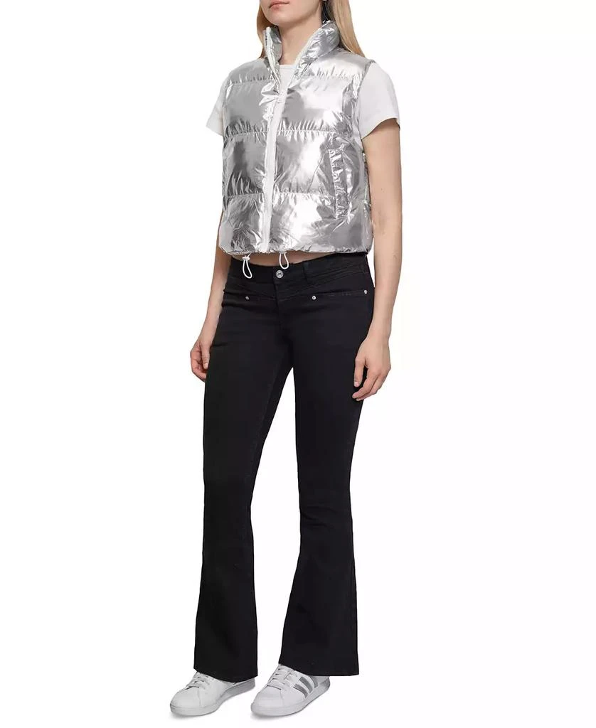 Almost Famous Juniors' Metallic Puffer Vest 3