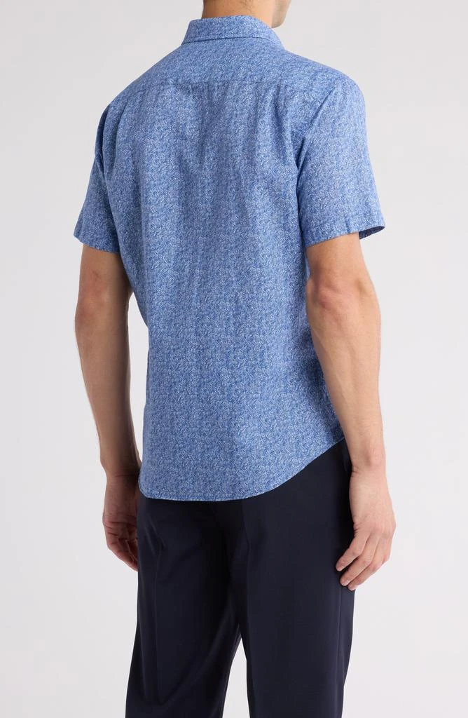 David Donahue Novelty Casual Short Sleeve Button-Up Shirt 2
