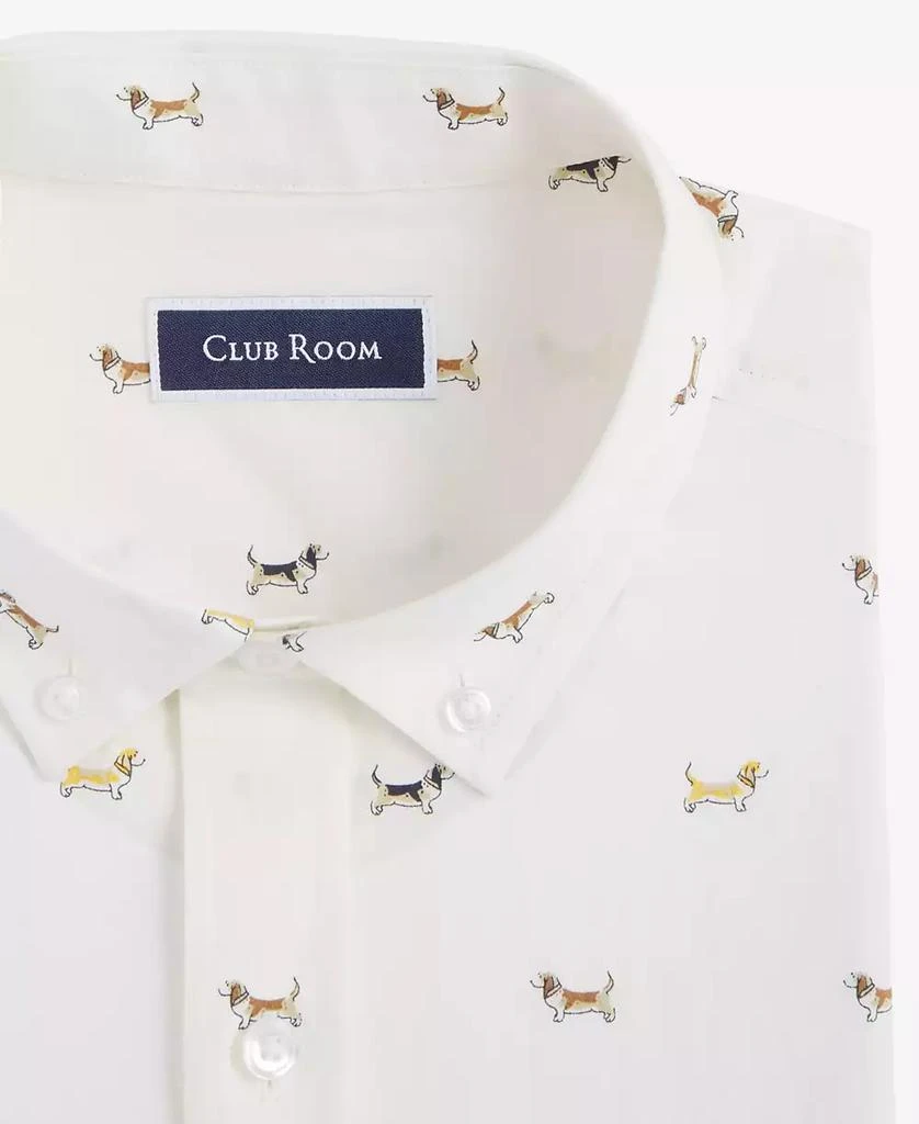 Club Room Men's Hound Dog Print Poplin Long-Sleeve Button-Down Shirt, Exclusively at Macy's 6