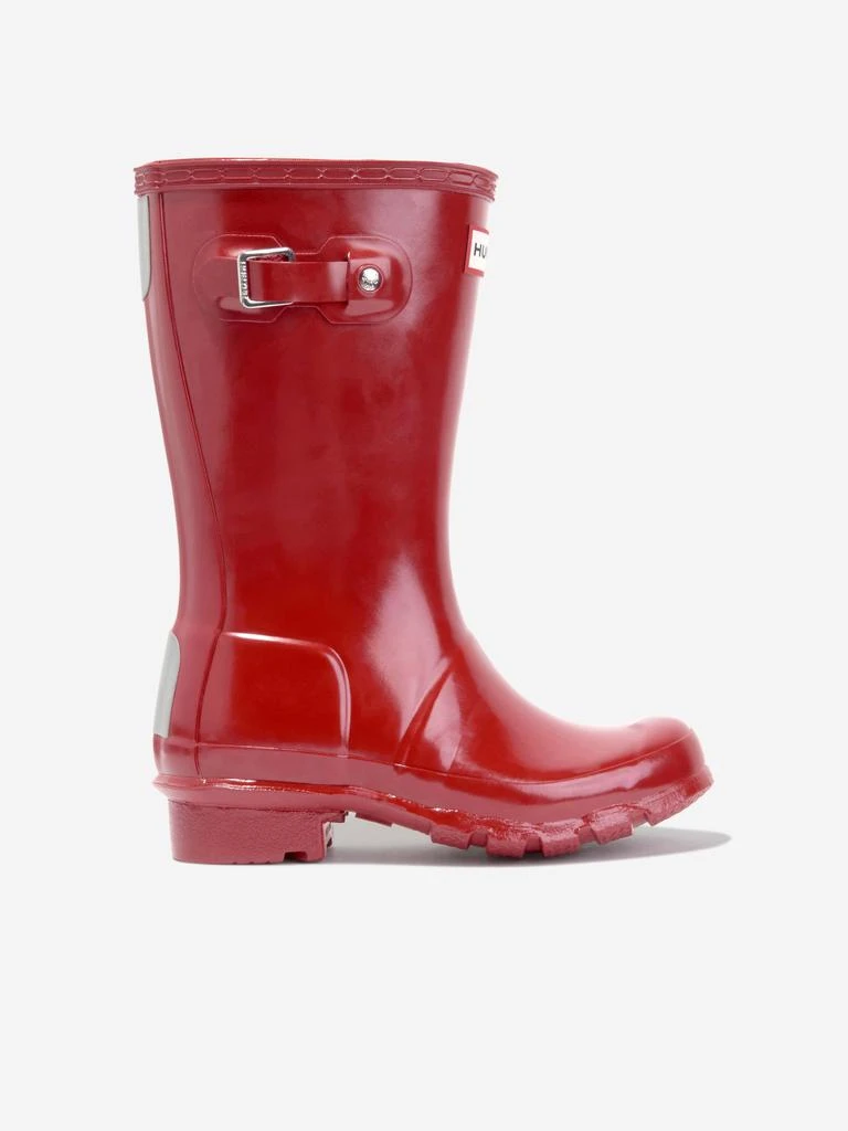 Hunter Hunter Kids Original Gloss Wellington Boots in Red 5