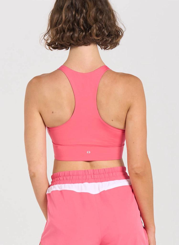 THRIVE SOCIETE Tulip Racerback Bra In Coral Reef