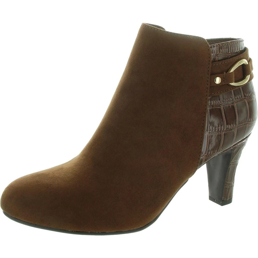 Karen Scott Koraa Womens Faux Leather Zipper Ankle Boots 4