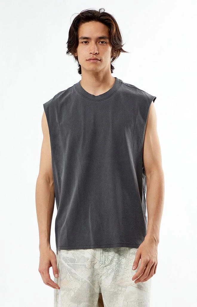 PacSun Black Cut Off Muscle T-Shirt 1