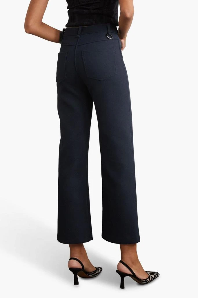 Meryll Rogge Zip-detailed cotton-blend gabardine straight-leg pants 3