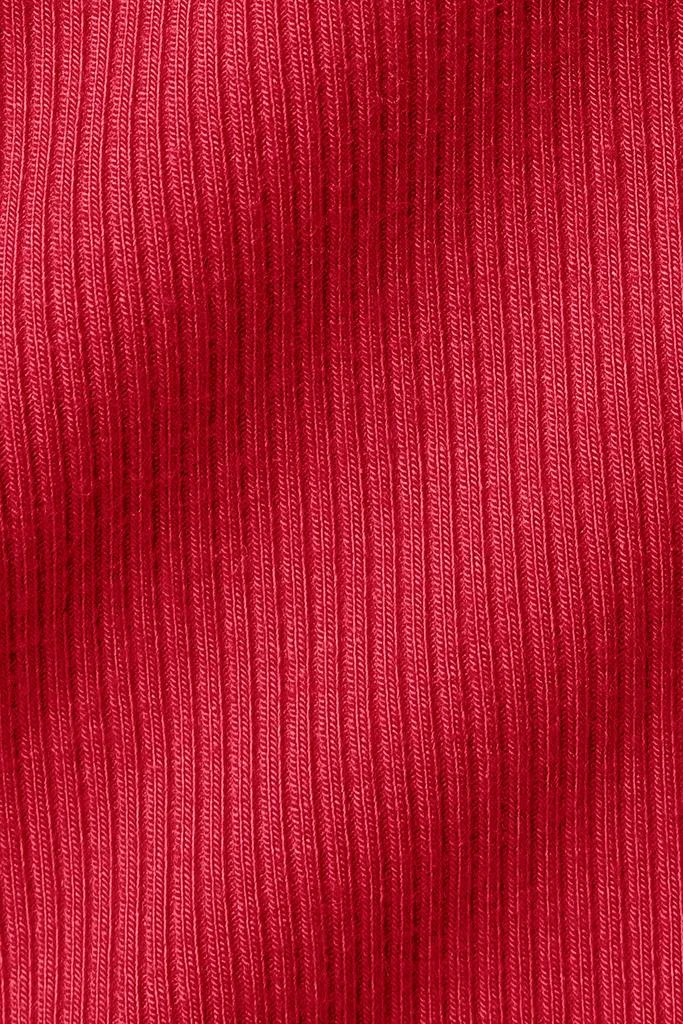 Alo Yoga Ribbed Mesmerize Bra Tank - Bold Red 5