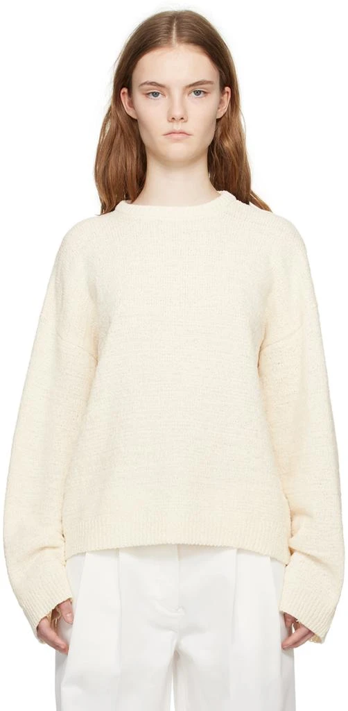 Totême Off White Crewneck Sweater 1