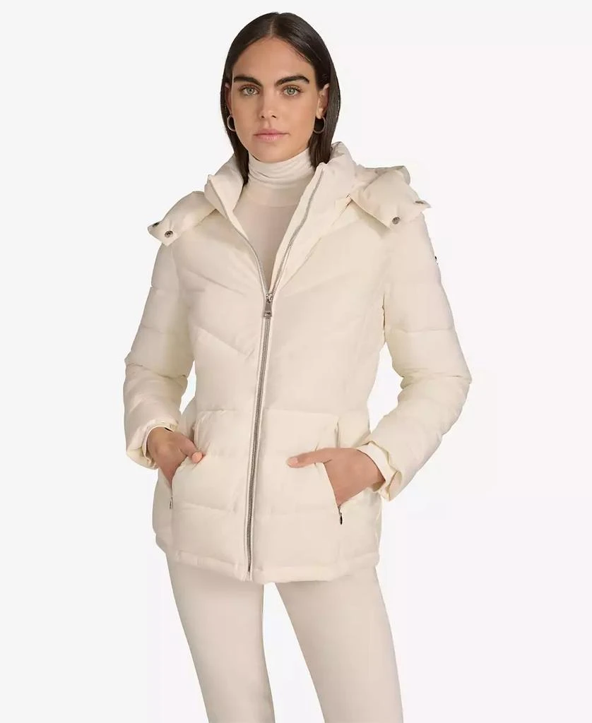 Calvin Klein Women's Short Zip Front Puffer Jacket 1