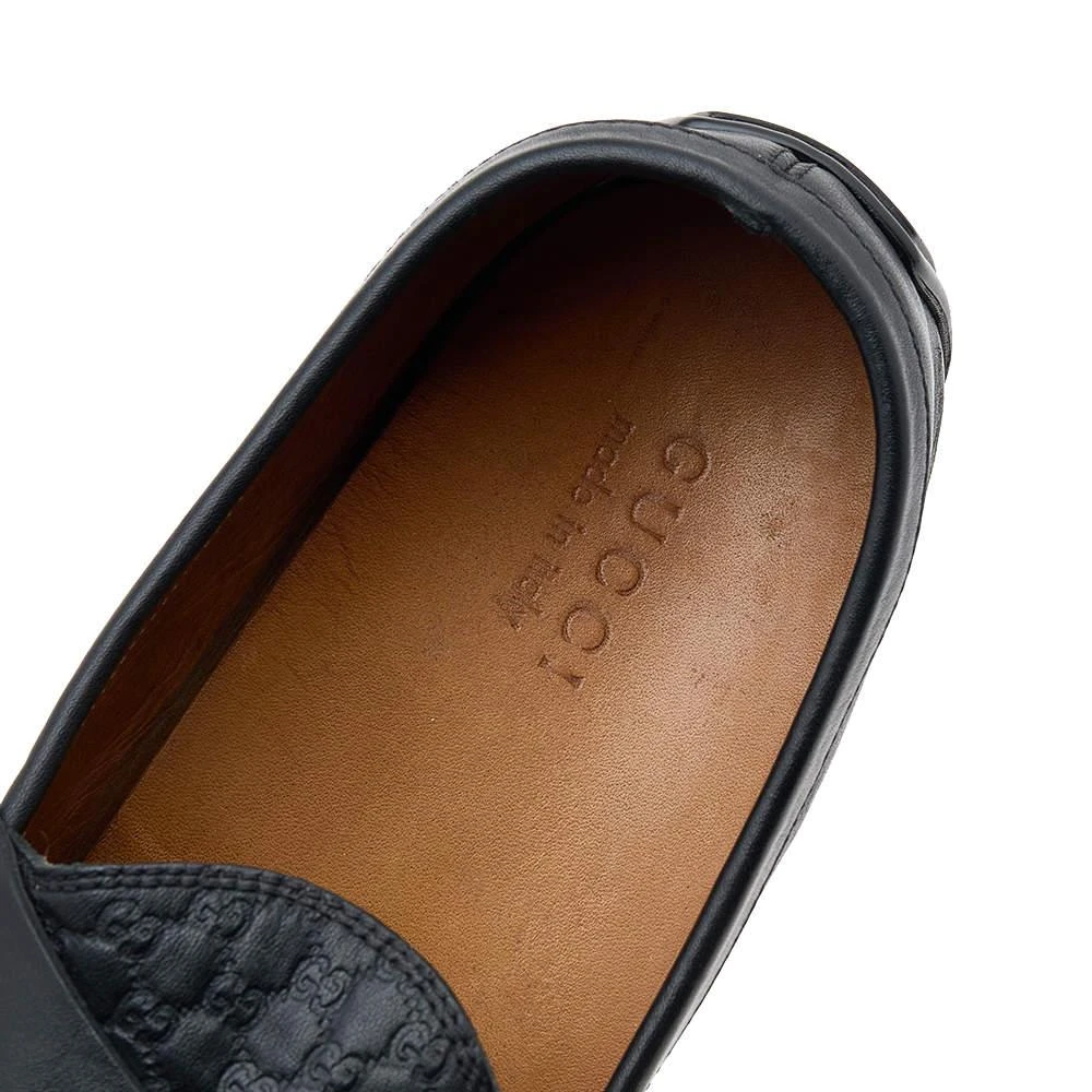 Gucci Gucci Black Guccissima Leather Penny Slip On Loafers Size 43.5 7
