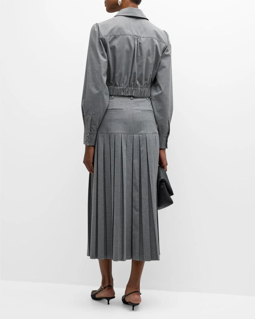 Cinq a Sept Francesca Long-Sleeve Crop Top 4