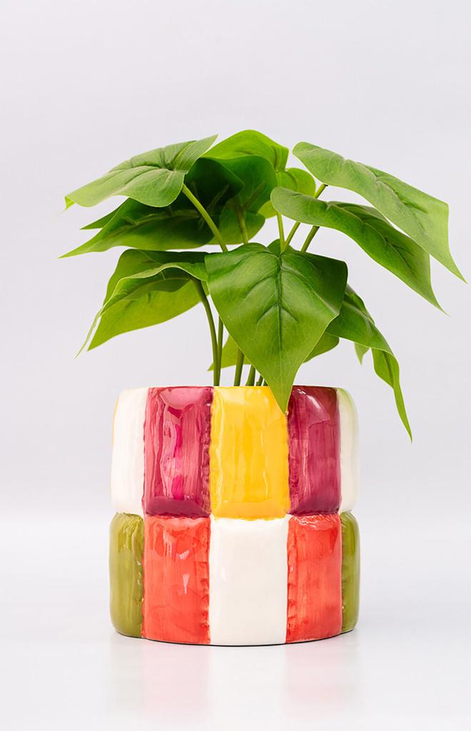 ban.do Colorblock Ceramic Planter