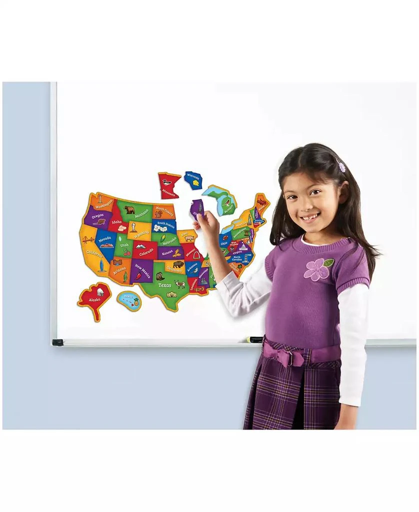 AreYouGame Learning Resources Learning Essentials - Magnetic U.S. Map Puzzle- 44 Pieces 2