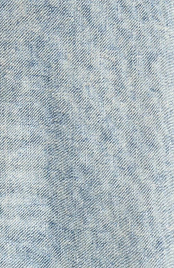 FRAME Tie Neck Denim Top 6