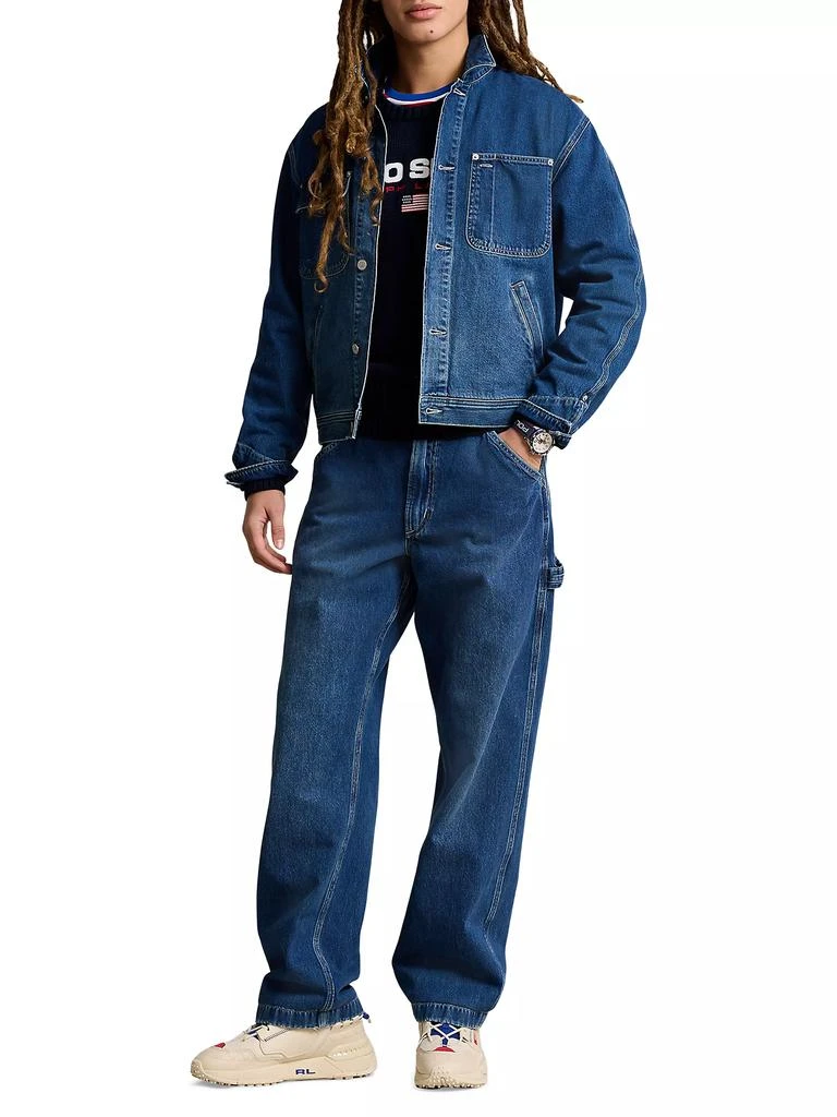 Ralph Lauren 3X1 Rigid Denim Dungaree Trucker Jacket 2