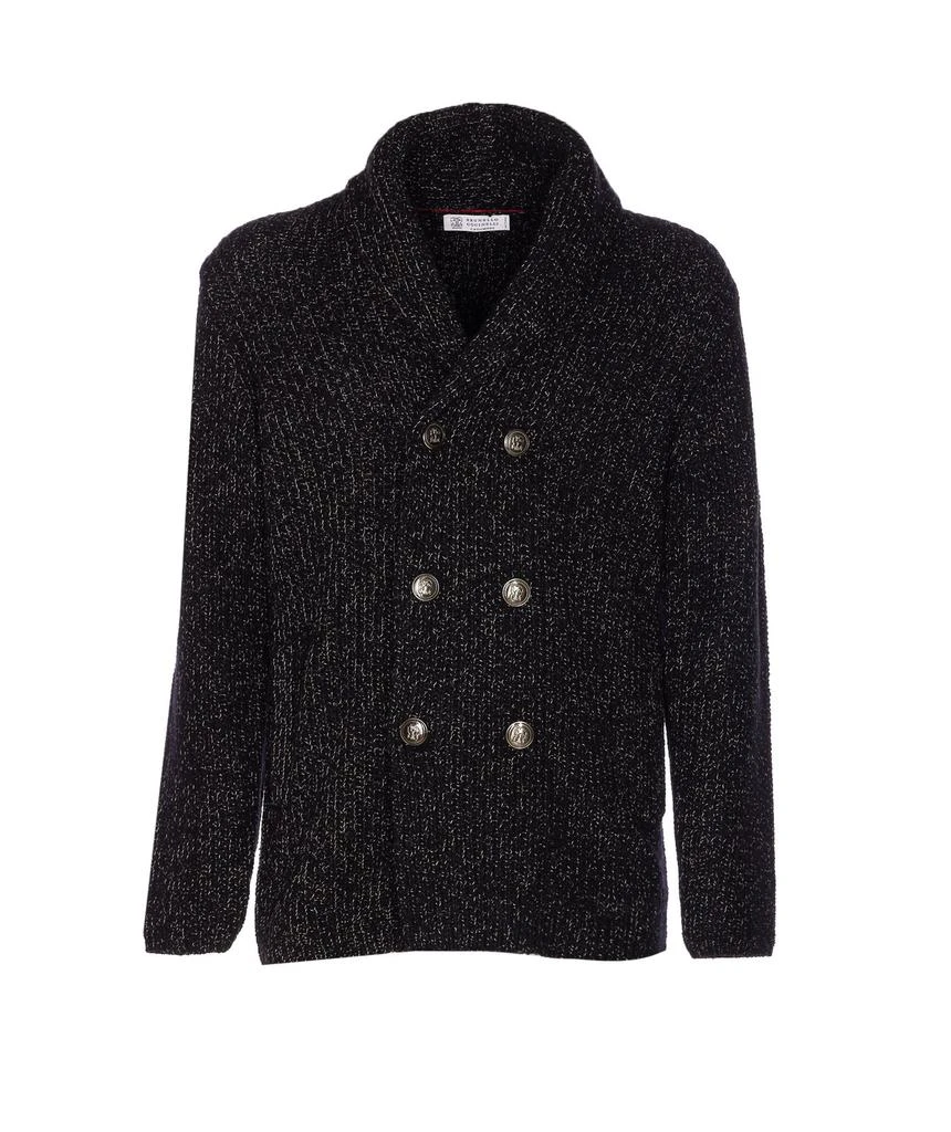 Brunello Cucinelli Brunello Cucinelli Long-Sleeved Double-Breasted Cardigan 1