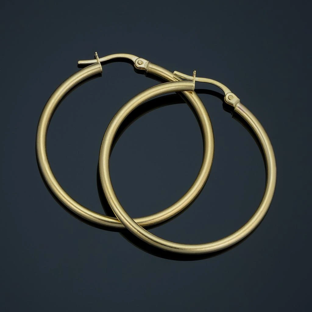 Fremada 14k Yellow Gold Hoop Earrings (2x30 mm) 1