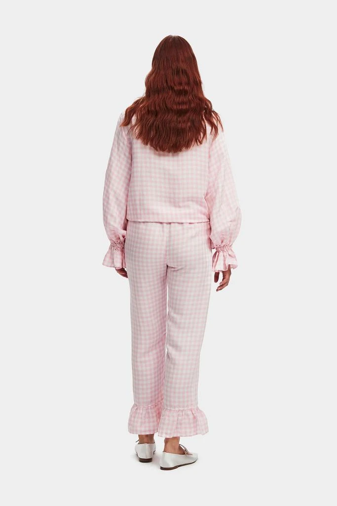 Sleeper Rumba Linen Lounge Suit in Pink Vichy 4