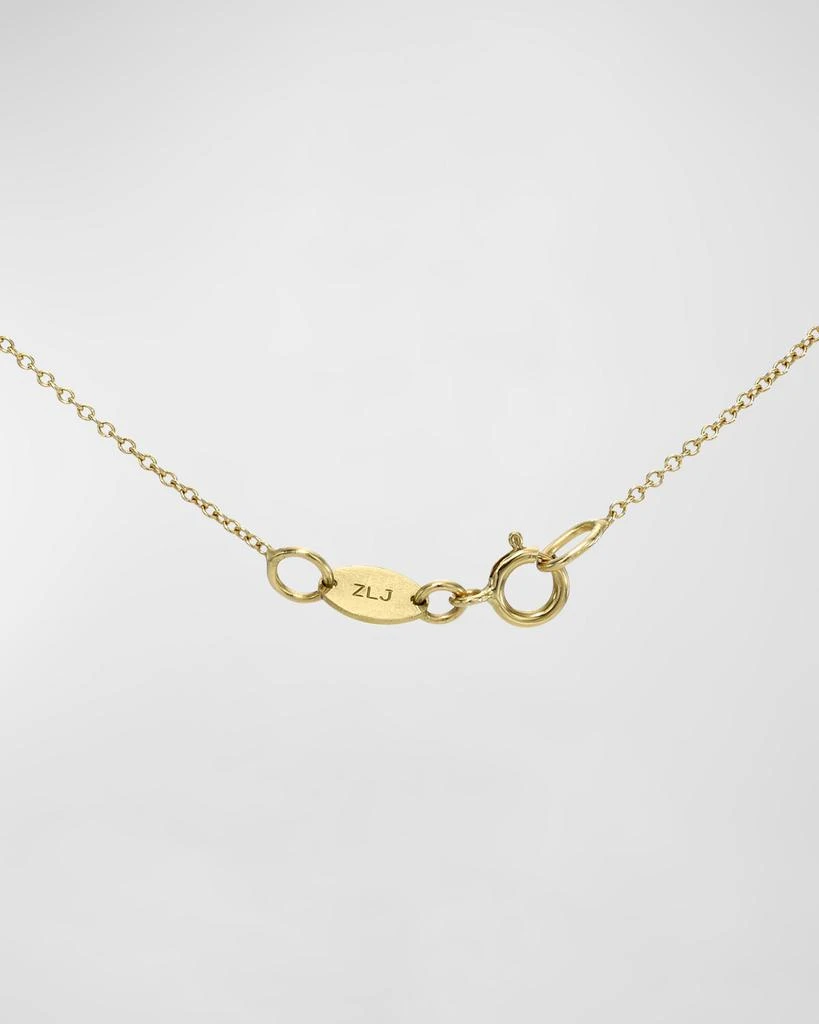 Zoe Lev 14K Gold Initial Pendant Necklace 2