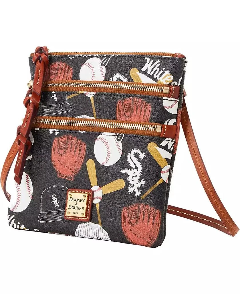 Dooney & Bourke Women's Chicago White Sox Game Day Triple Zip Crossbody Purse 2