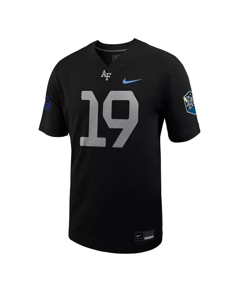 NIKE Men's #19 Black Air Force Falcons Space Force Rivalry Alternate Game Football Jersey