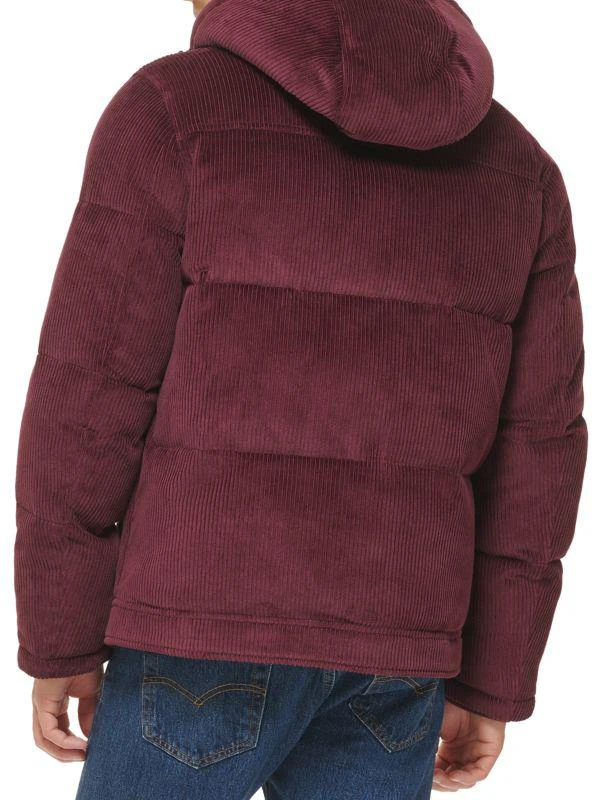 Levi's Classic Fit Hooded Corduroy Puffer Jacket 2