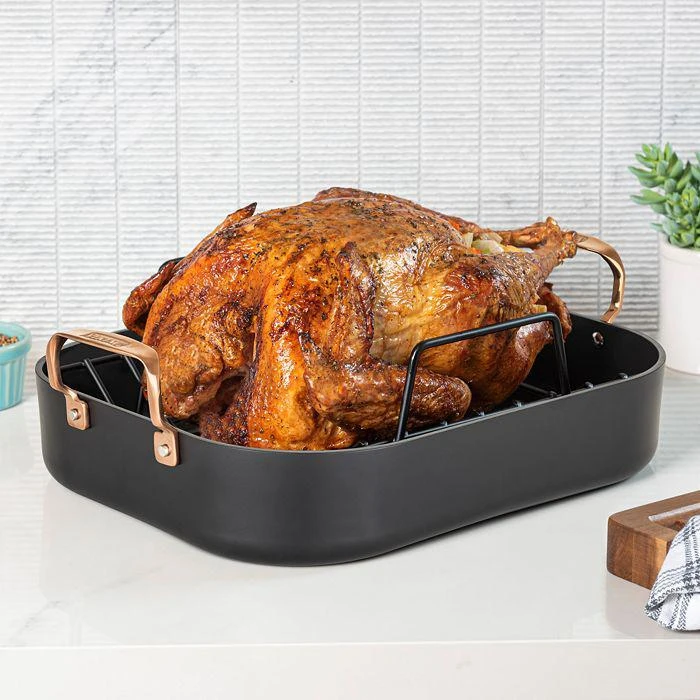 Viking Roaster Set with Rack, 2-Piece Carving Set & Wireless Thermometer 6