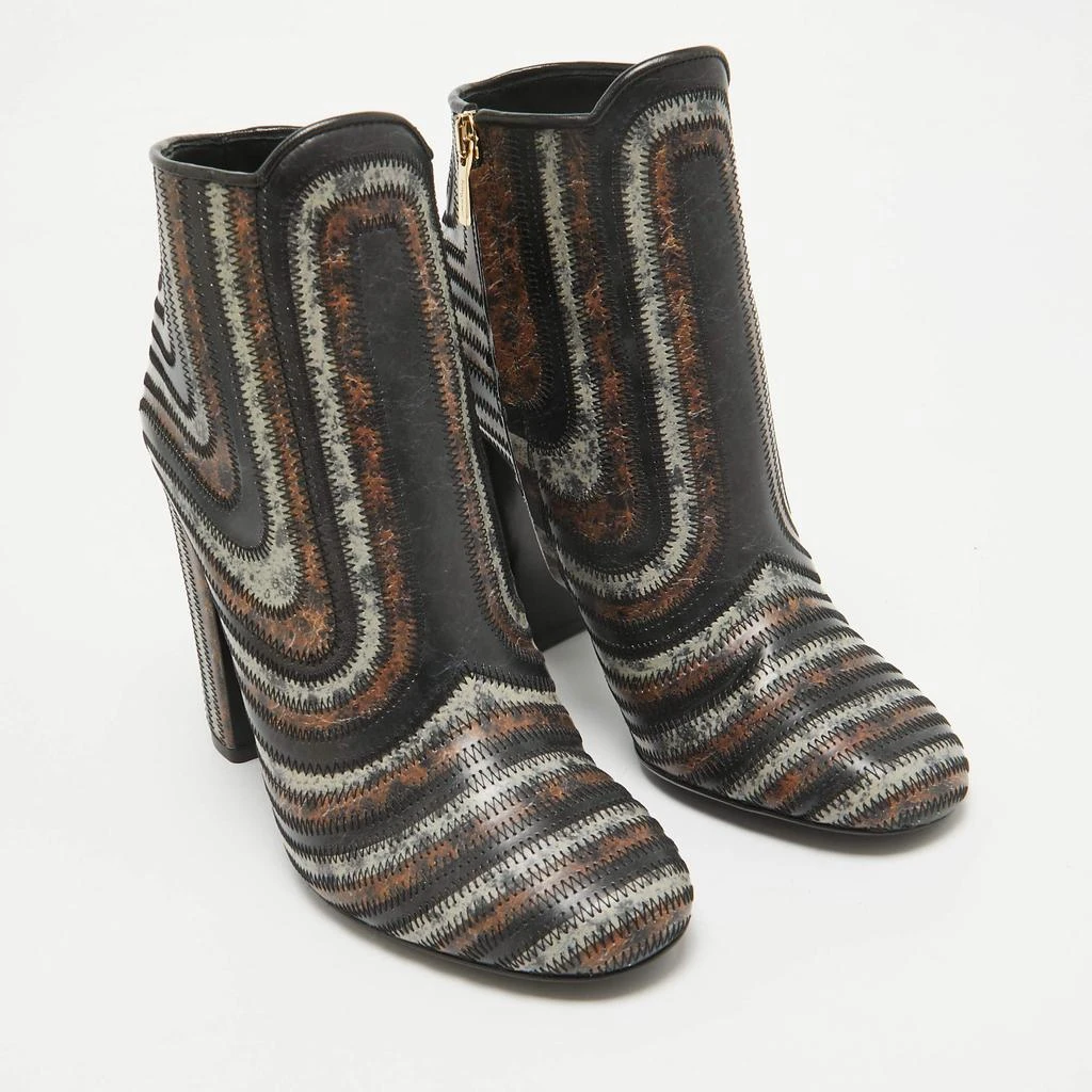 Salvatore Ferragamo Salvatore Ferragamo Brown Leather Feeling Ankle Length Boots Size 37.5 4