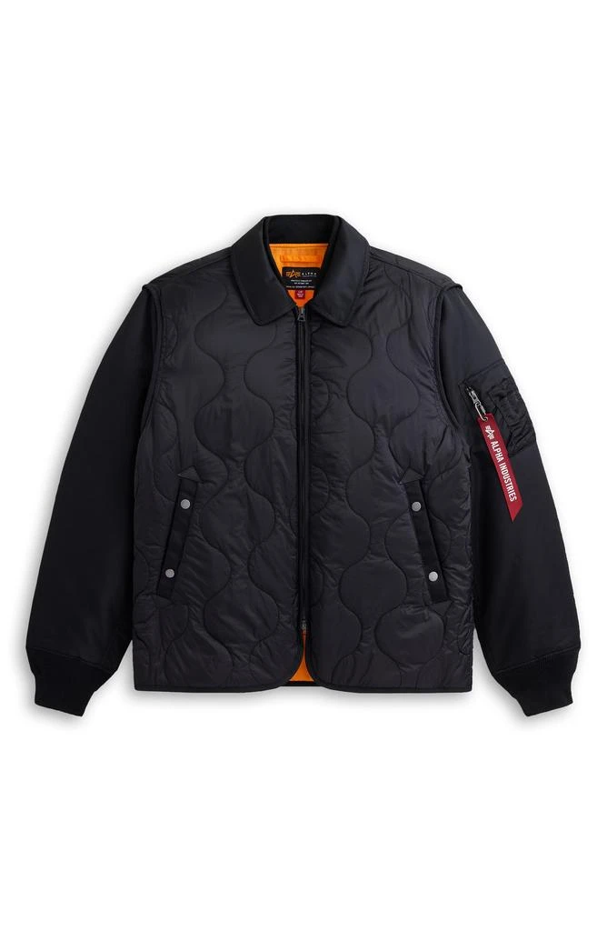 Alpha Industries Quilted Mixed Media Ripstop Utility Jacket 6