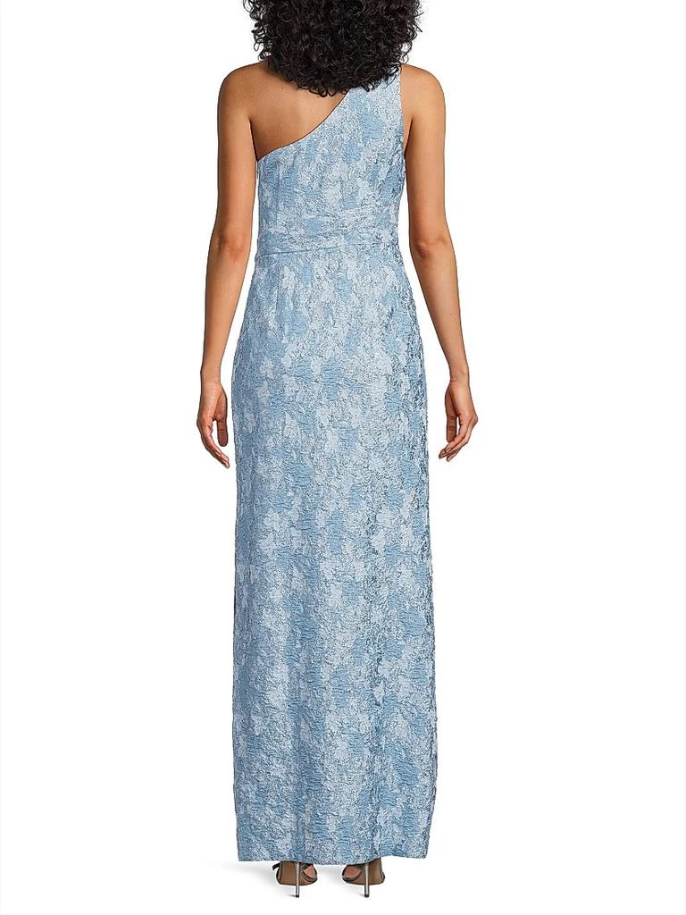 Aidan Mattox Textured Jacqaurd Column Gown 5