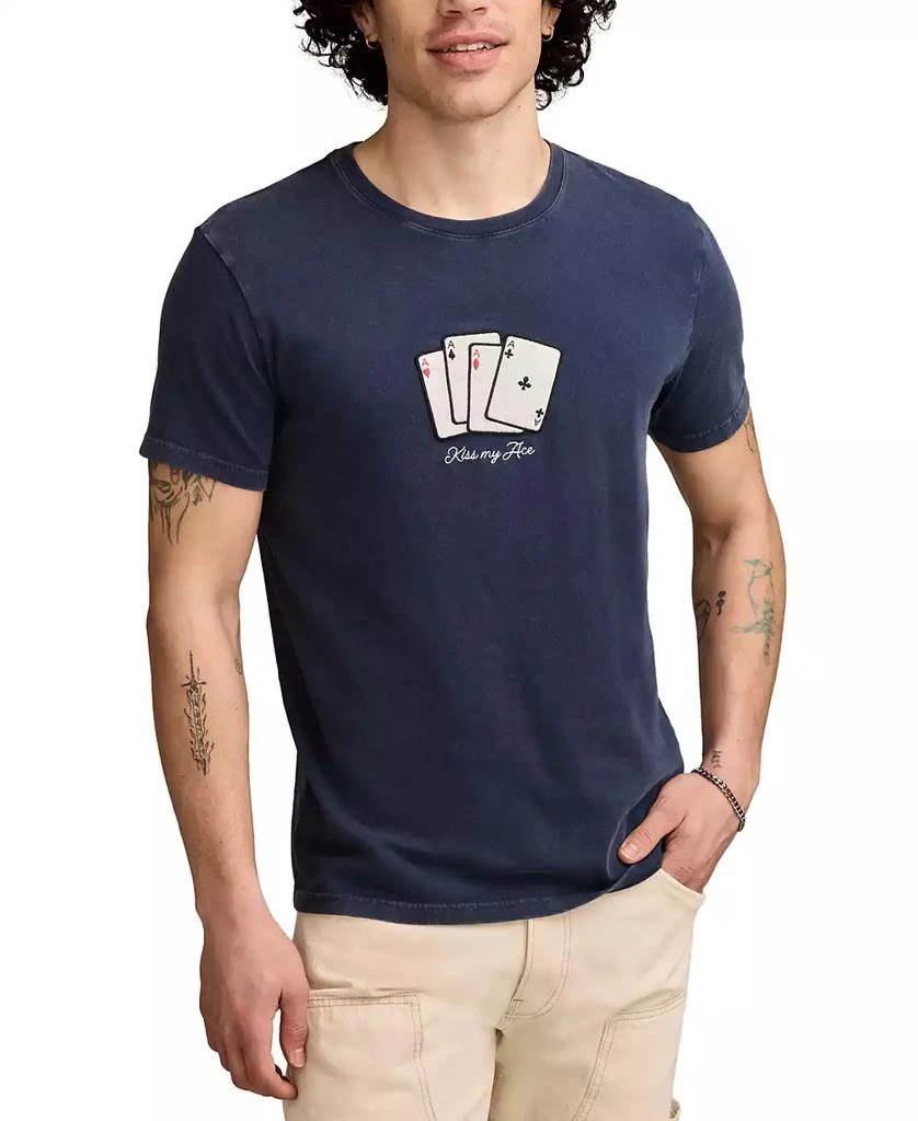 Lucky Brand Men's Kiss My Ace Cards T-Shirt 1