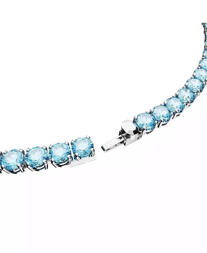 Swarovski Crystal Round Cut Matrix Tennis Necklace 3