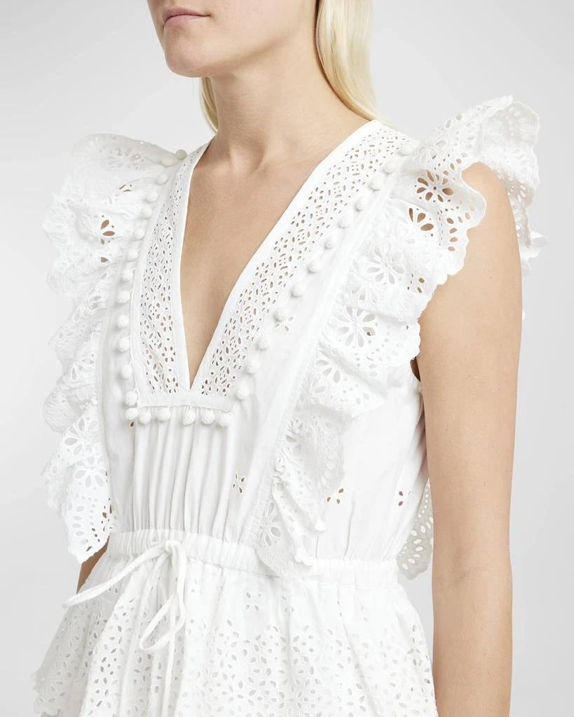 Ulla Johnson Lilith Broderie Anglaise Mini Smock Dress 5